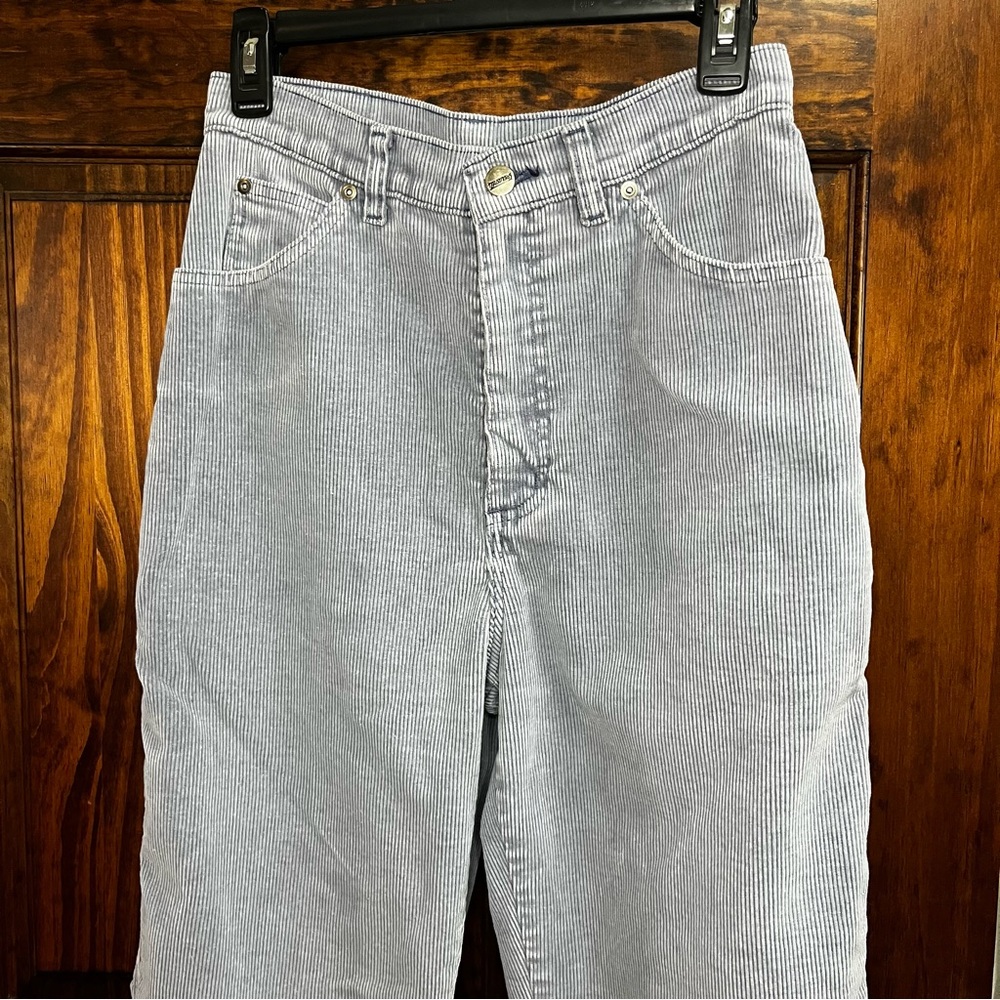 Vintage Women’s Lands end Square Rigger Corduroy Pants Light Blue Size 12